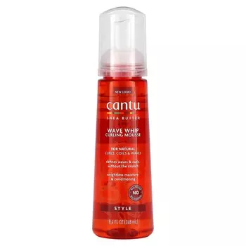 Cantu, Масло ши, мусс для завивки волос Wave Whip, 8,4 жидких унций (248 мл)