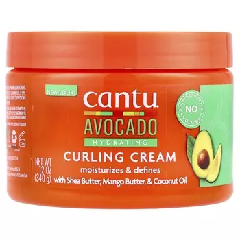 Cantu, Увлажняющий крем для вьющихся волос с авокадо, 12 унций (340 г)