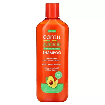 Cantu, Увлажняющий шампунь с авокадо, для натуральных кудрей, косичек и волн, 13,5 жидких унций (400 мл)
