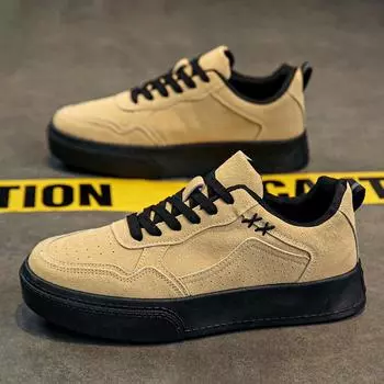 Canvas men s shoes 2024 spring and autumn Hong Kong style trend versatile work leisure board shoes men s flip fur retro German training shoes 39