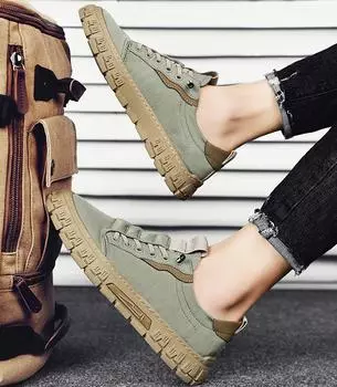 Canvas Men s Shoes, Umbrella Cloth Shoes, Sneakers, Youth Lightweight Cloth Shoes 39 чёрный