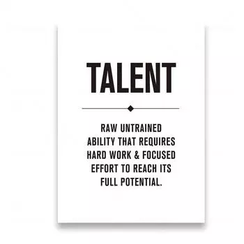 Canvas Painting Grind Hustle Success Talent Execute Grit Motivational Posters Print Enterprise Inspire Wall Home Office Decor 21cm30cm NoFrame