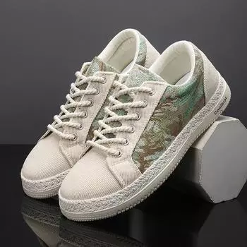 Canvas shoes boys 2024 summer breathable trend versatile sports and leisure board shoes men s linen cloth shoes old Beijing cloth shoes 39