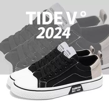 Canvas shoes men s 2024 new autumn breathable fashion versatile board shoes men s low-top flat-bottomed sports and leisure trendy shoes 39