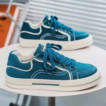 Парусиновые туфли мужские дышащие повседневные туфли на мягкой подошве молодежная спортивная обувь простые тканевые туфли 39