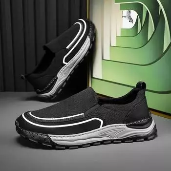 Canvas shoes men s new summer breathable deodorant running casual lazy one-pedal sports shoes men s old Beijing cloth shoes 39