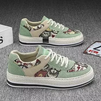 Canvas shoes men s ****** versatile casual board shoes men s work s**t-soled old ******* corduroy cloth shoes 39