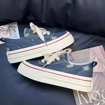 Canvas Shoes Women 2024 New Versatile Student Board Shoes Women s Vulcanized Shoes Sneakers Women Zapatillas Mujer 35