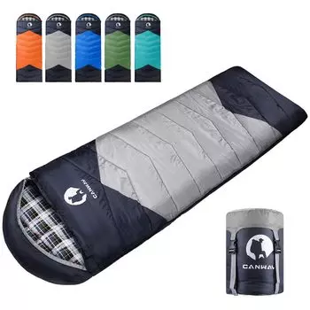 CANWAY спальный конверт 210T термоспальный полностью складной мешок для сна на открытом воздухе во время стихийных бедствий во всем модернизированном мешке, тип, водонепроницаемый, кемпинг,