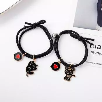 CANXING 1 пара, пара кошек, веревка, магнитный браслет, повязка на голову