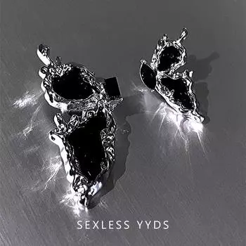 CANXING инкрустированные цирконием черные серьги-бабочки женские индивидуальные модные серьги свадебные украшения подарки на день рождения 1 Pair чёрный