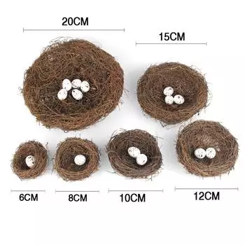 CANXING искусственные птичьи гнезда/имитационные яйца для украшения пасхального сада, реквизит 6CM bird nest