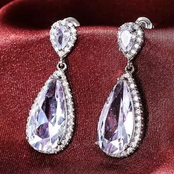 CAOSHI блестящие кристальные серьги-подвески для женщин великолепный дизайн свадебные аксессуары ювелирные изделия роскошные висячие серьги для вечеринки