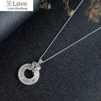 CAOSHI модный стиль паве полный кубический цирконий круглый кулон ожерелье для женщин изысканные свадебные помолвочные аксессуары для вечеринки 45cm