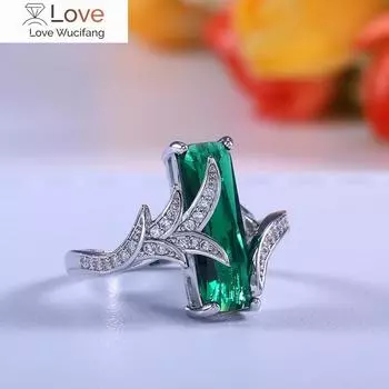 CAOSHI модное кольцо с прямоугольной огранкой из кубического циркония для женщин, коктейльная вечеринка, великолепные два цвета, доступно высокое качество, распродажа 6