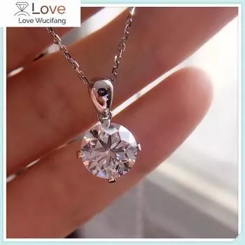 Caoshi Простой дизайн Яркий кубический цирконий кулон ожерелье для женщин Изысканные подарки на годовщину свадьбы Пары Любовь Ювелирные изделия 55cm