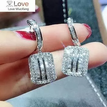 CAOSHI Роскошные блестящие серьги-подвески из циркония для женщин, великолепный дизайн, аксессуары для свадебной вечеринки, модный женский подарок, стильные ювелирные изделия