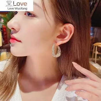 CAOSHI Роскошные серьги-гвоздики золотого цвета с кристаллами CZ благородный темперамент для женщин подарок на вечеринку ювелирные изделия аксессуары распродажа