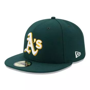 Cap Authentic Flat Visor MLB 7 ACPERF OAKATH RD 25J [New Era] OAK/Road 5/8