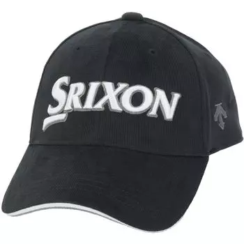 Cap Front Logo Embroidery Simple Hat Golf RG4FCP05M BK00 [SRIXON] Men s (Black)