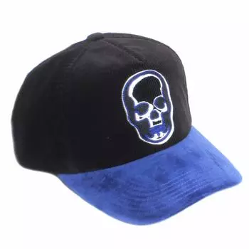 Cap Hat Skull CAP75 Corduroy [Lucien Perafine] Men s BLACK/BLUE Black/Blue [Item] чёрный