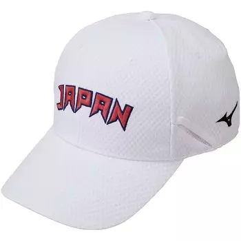 Cap JAPAN Logo Japan National Team Support Goods Wind Road 32JW0507 White Free [Mizuno] белый