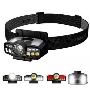 Cap Light Headlamp Clip Harkins Wide Angle 480 Lumens Rechargeable Waterproof Industrial & Ocap, 120° LED. Кемпинг, охота, бег, походы, отдых на природе, чёрный