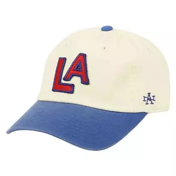 Cap Los Angeles Angels PCL Logo Hat Minor League Low Cap Unisex Ivory x Deep Royal [American Needle] Men s Women s