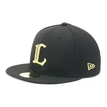 Cap Nippon Professional Baseball Hat Saitama Seibu Lions 7 5950 NPB SEILIO 25J [New Era] 5/8 BLK/MTGLD