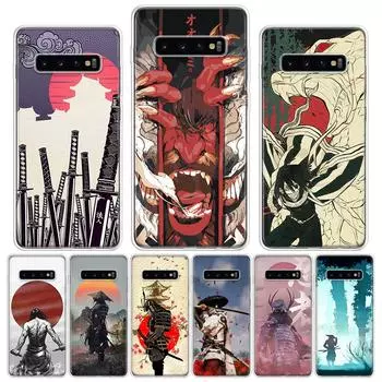 Capa Samurai Japan Art Sac Phone Case For Samsung Galaxy S20 FE S21 S22 Ultra S10 Plus S10E S8 S9 + S7 Edge J4 Luxury Soft Cover Samsung S20 FE