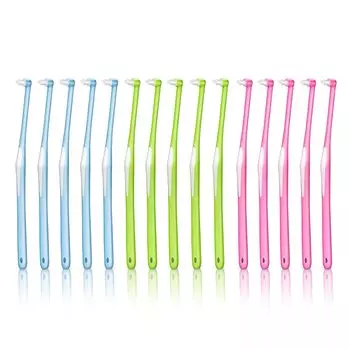 capacity 15 One tufted super one tufted for back orthodontic spot interdental large 3 colors (Large pieces) brush, soft, thin, brush, toothbrush,
