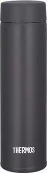 Capacity Thermos Water Bottle Vacuum Insulated Pocket Mug 180ml Smoke Black SMB [Small Model] JOJ-181