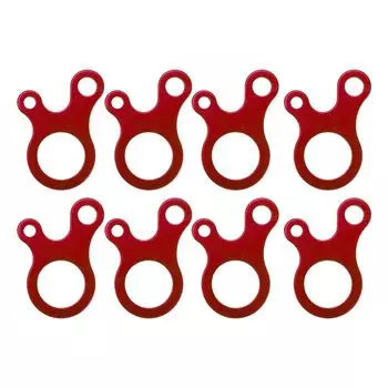 CAPASTEC Гибкий кронштейн для 8 3 веревок Длина веревки для кемпинга с веревкой Красные палатки, алюминий, детали, отверстия, натяжитель в форме улитки, регулировка, брезент,