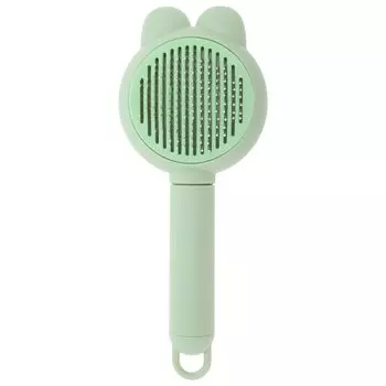 CAPASTEC Pet One Push Dog Hair Long Short Slicker Pet Pill Removal Щетка для удаления шерсти кролика зеленого цвета, тип, кошка, Щетка, для кожи, удаление, массаж, волосы, волосы, зелёный