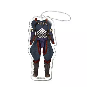 Capcom costume acrylic key chain Monster Hunter Narga S equipment H70 x W55 x D3mm iron approx. Acrylic,