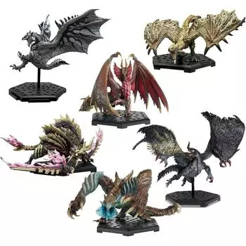 Capcom Figure Builder Monster Hunter Standard Model Plus Vol.25 Коробка Продукт 6 Упаковок Все 6 Типов ПВХ ABS