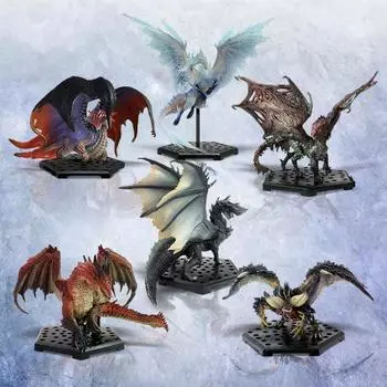 Capcom Figure Builder Standard Model Plus ЛУЧШАЯ ~Monster Hunter World: Iceborne~ Коробка с продукцией, 6 видов, 6 штук + бонусные детали, ПВХ АБС
