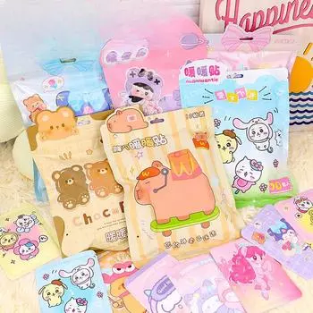 Capibala Cartoon Теплая нашивка Сумка Зимняя Капибара Теплая Детская нашивка Тепловая нашивка Дворцовая теплая нашивка 10 pieces bag