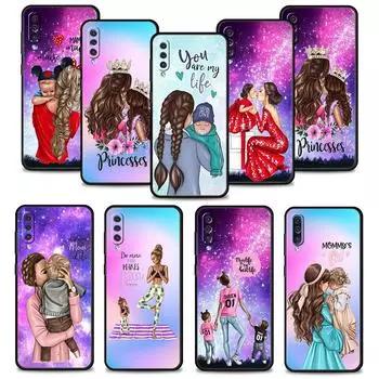 Capinha мобильный телефон Funda Fashion Girl Super Mom baby для Samsung Galaxy A50 A10s A70 A30 Note 20 Ultra 10 A20e A40 A20s A10 Samsung A01