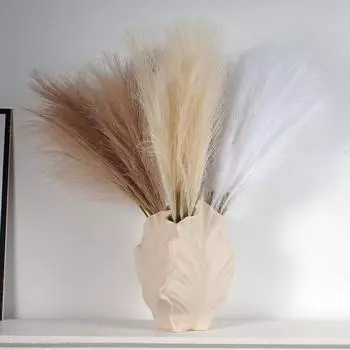 CAPIRON Ceramic Irregular Vase for Pampas Grass Dried Flower Nordic Modern Centerpiece Decoration INS Home Design Dinning Table