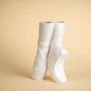 CAPIRON Элегантная керамическая ваза для обуви Шикарная балерина Танцовщица Скандинавская современная гостиная Главная книжная полка Украшения Аксессуары Интерьер белый