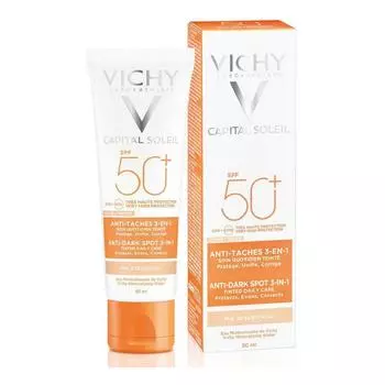 Capital Soleil Vichy 3-в-1 Крем против темных пятен Spf 50+ (50 мл)