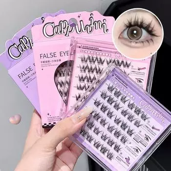 Cappuvini 5D Curling Glue-free Natural False Lashes Fluffy and Thick Upper Eyelashes