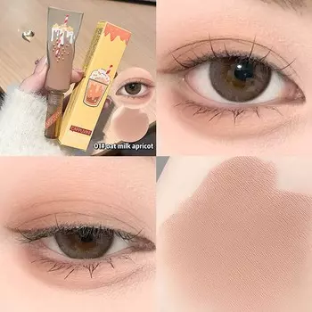 Cappuvini Бархатные жидкие тени для век Молочный чай Монохромный матовый макияж Стойкие коричневые тени для век