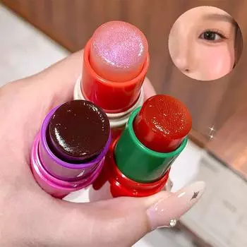 CAPPUVINI Blush Jelly Warm Change Blush Stick Fruity Blush Eyeshadow Stick Moisturizing Jelly Blush
