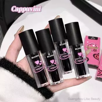 CAPPUVINI Цвет меняющий жидкие румяна меняющий температуру цвет натуральный не легко выцветающий румяна