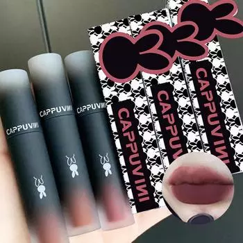 CAPPUVINI Macaron Lip Mud Матовый бархатный блеск для губ Отличная помада