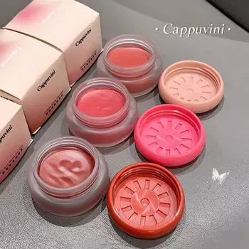 CAPPUVINI Матовый бархатный блеск для губ, маленькая круглая баночка, нежная текстура, рождественский блеск для губ