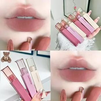 CAPPUVINI Matte Velvet Lip Mud Художественный и простой блеск для губ Макияж