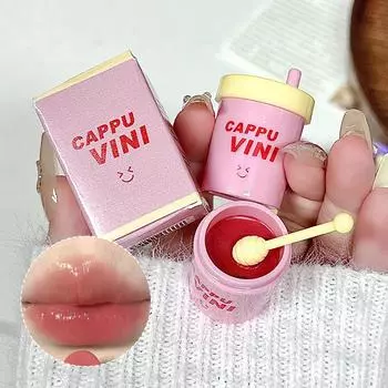 CAPPUVINI Milk Tea Cup Solid Lip Gloss Осенне-зимний увлажняющий набор блесков для губ
